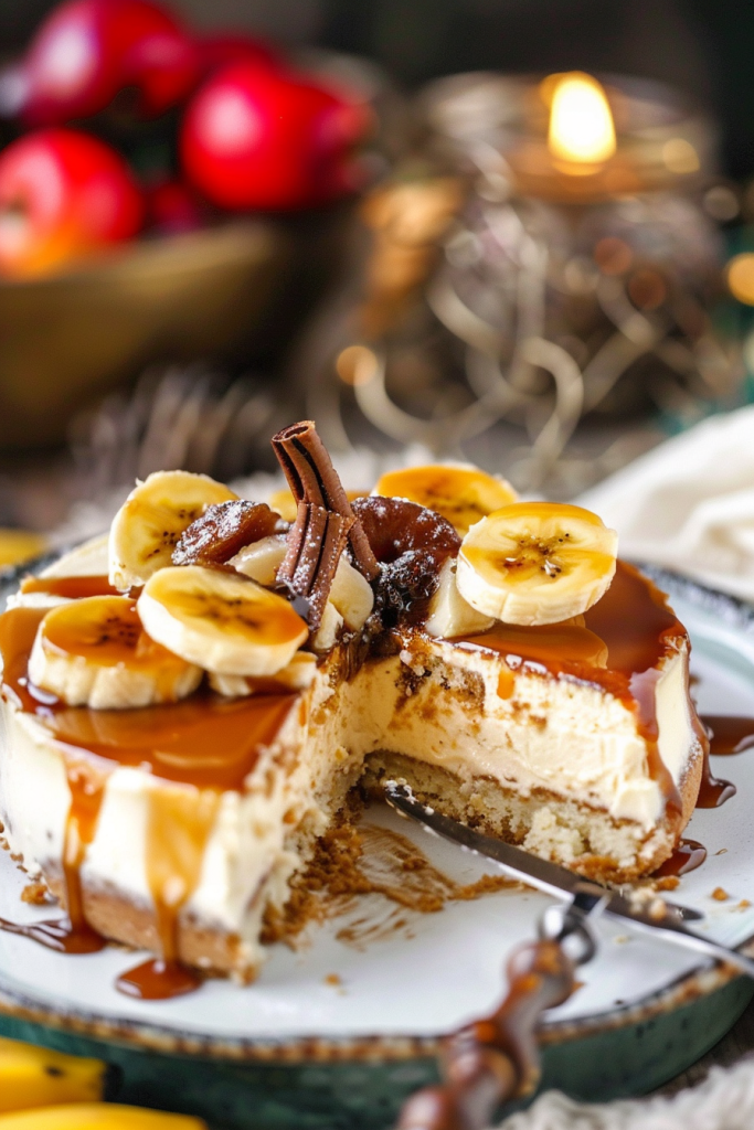 Bananas Foster Cheesecake