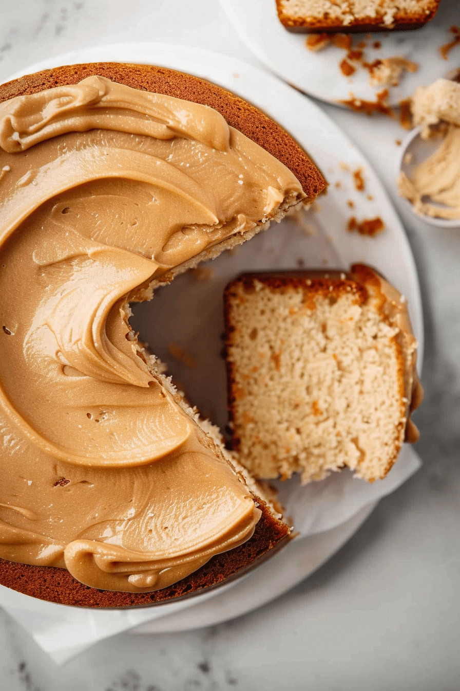 Caramel Frosted Pound Cake Recipe