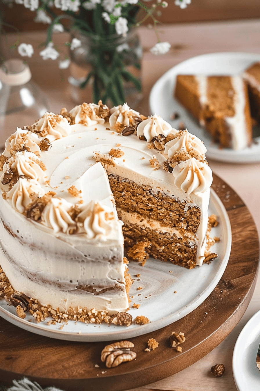 Carrot Walnut Cake Recipe