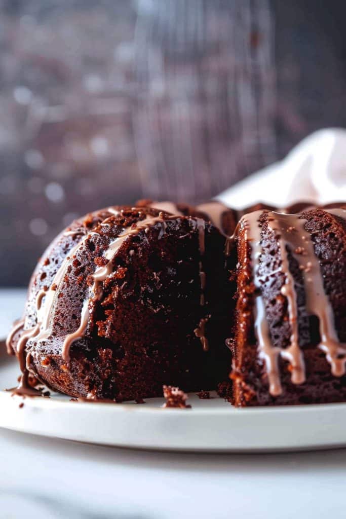 Chocolatiest Triple Chocolate Bundt Cake