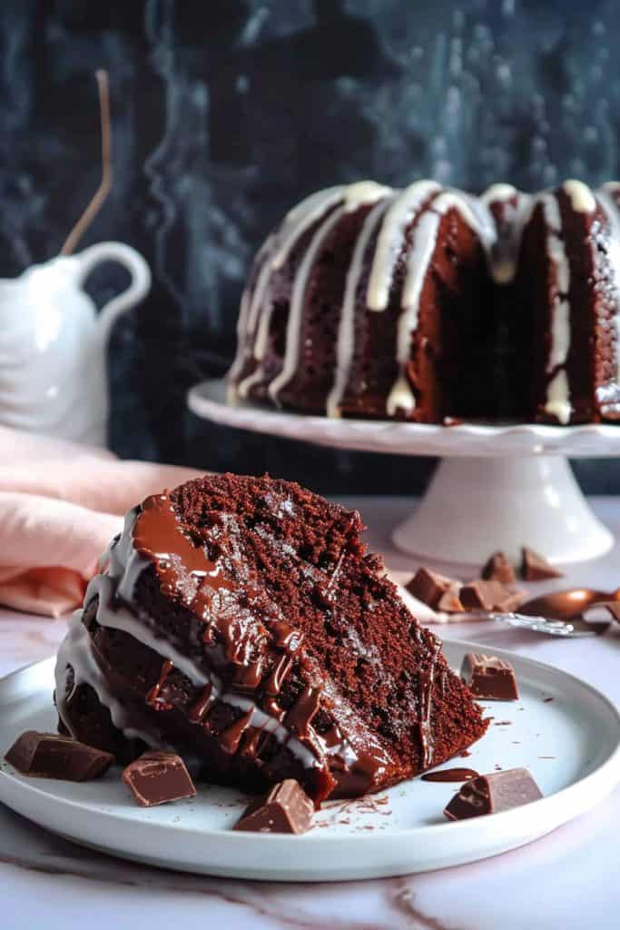 Chocolatiest Triple Chocolate Bundt Cake Recipe