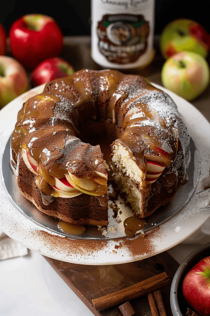 Cinnamon Apple Moonshine Cake