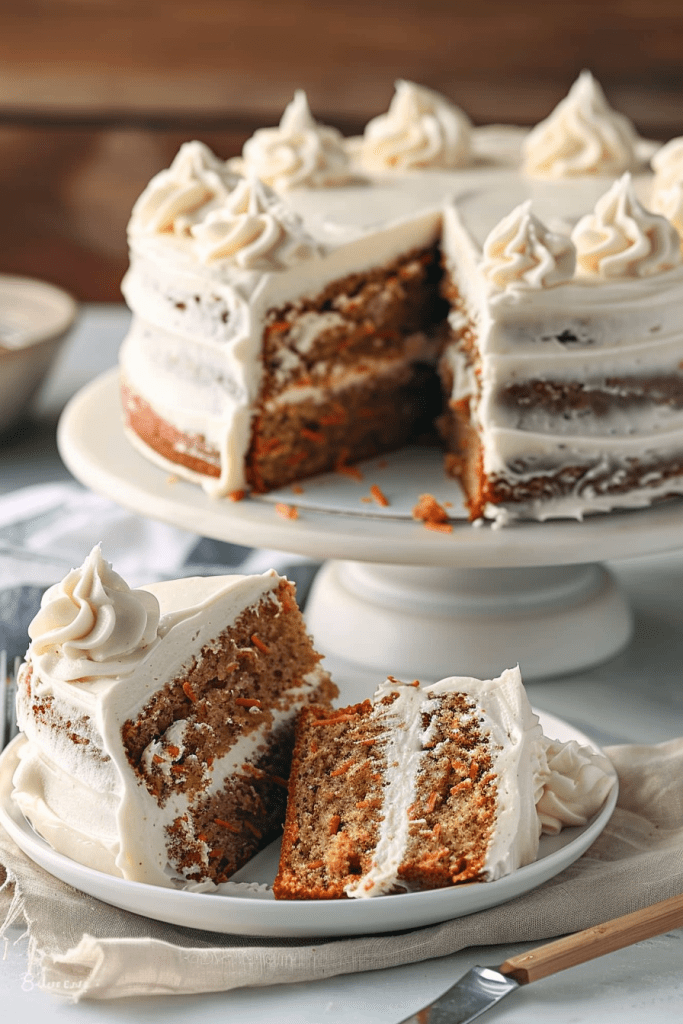 Classic Carrot Cake with Fluffy Cream Cheese Frosting