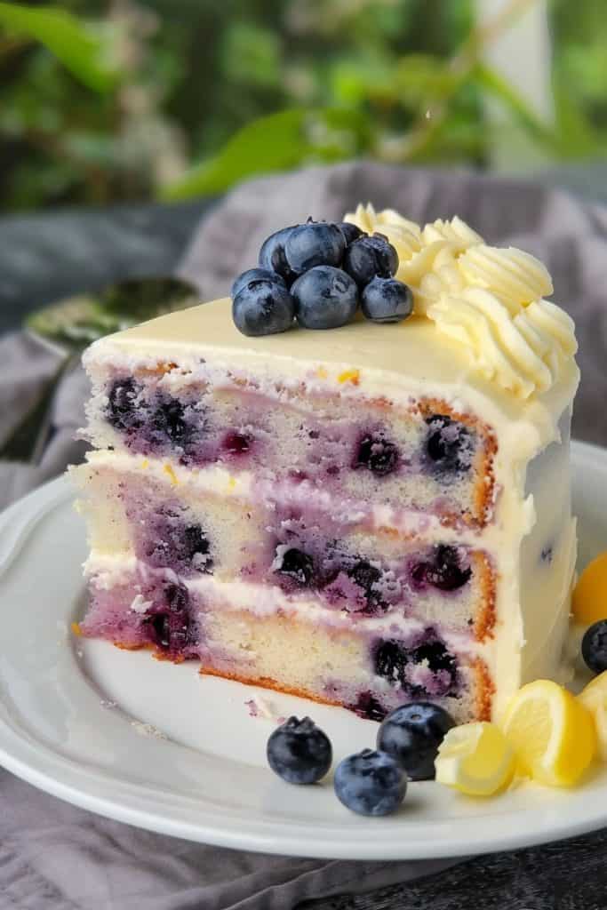 Decorating Ideas Blueberry Cake with Lemon Cream Cheese Frosting