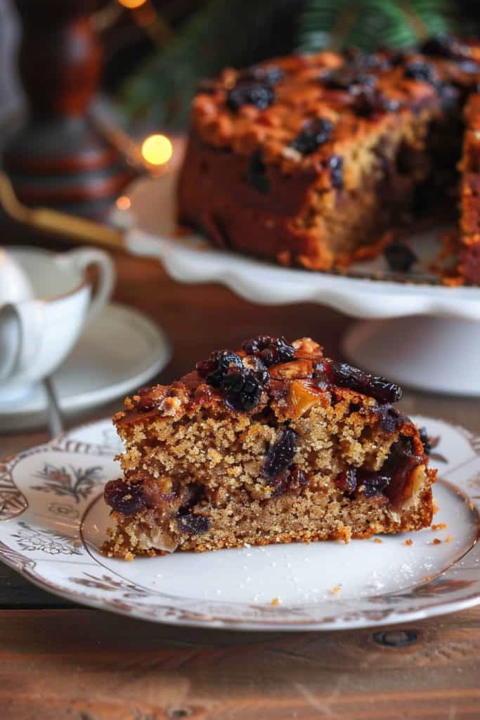 Decorating the Mincemeat Cake