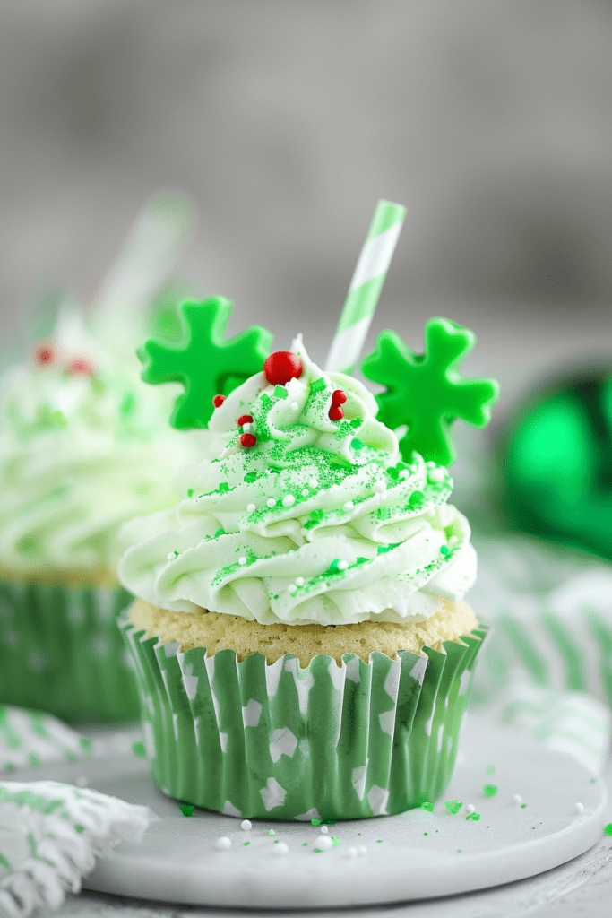 Decoration Shamrock Shake Cupcakes