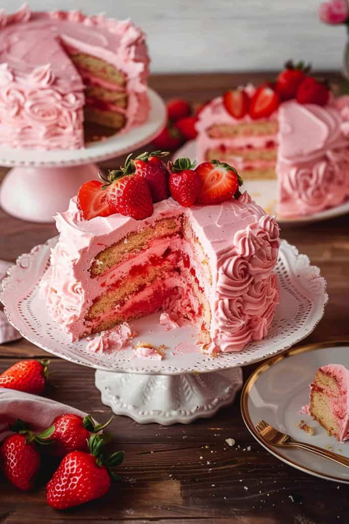 Decoration Tips Strawberry Cake from Scratch