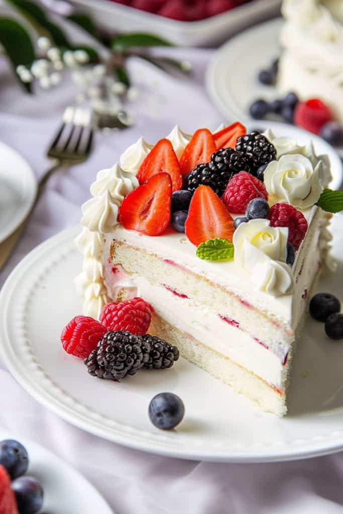 Delicious Berry Chantilly Cake