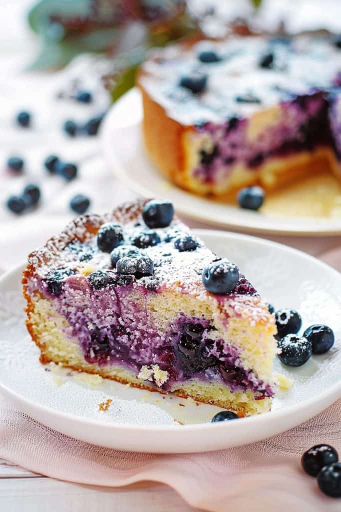 Delicious Blueberry Greek Yogurt Cake