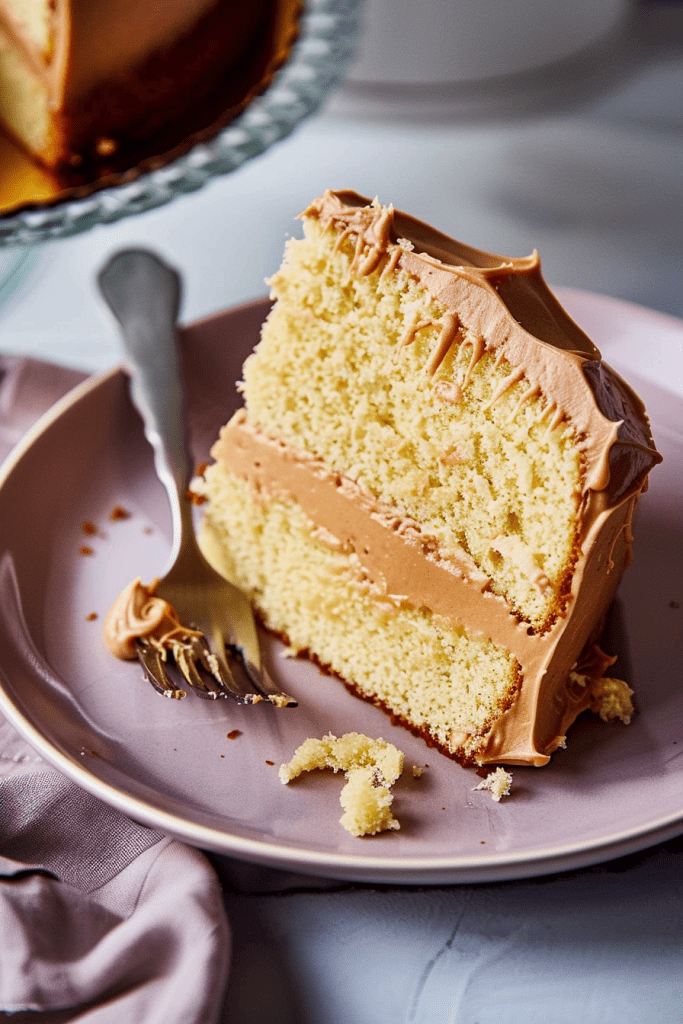 Delicious Caramel Frosted Pound Cake