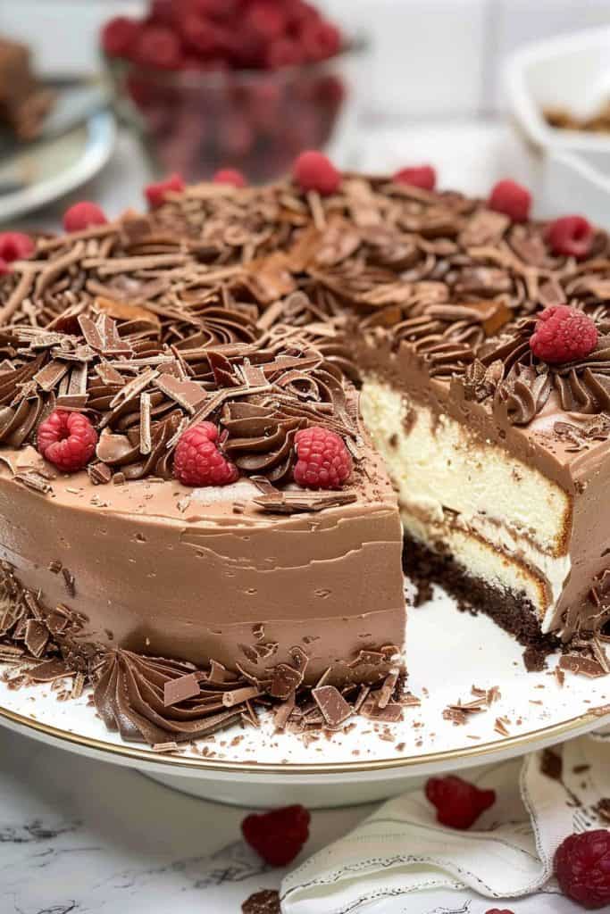 Delicious Chocolate Italian Cream Cake