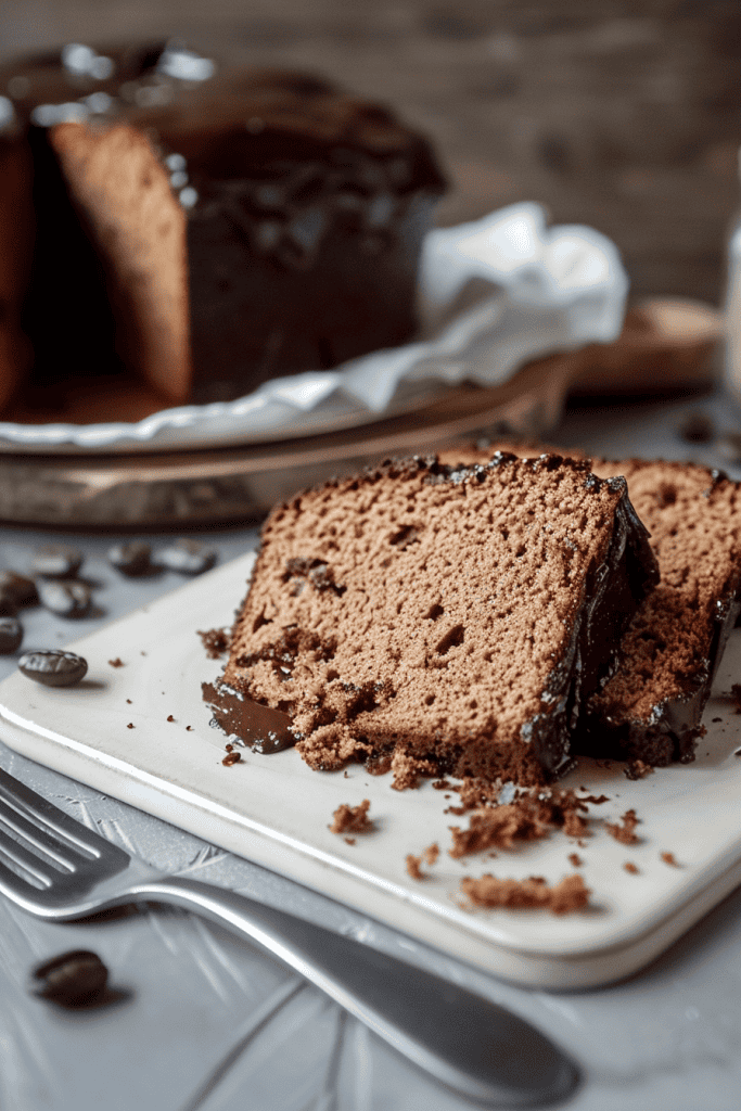 Delicious Chocolate Mocha Pound Cake