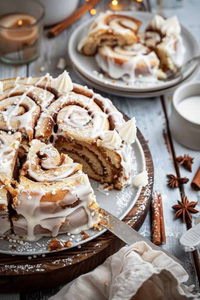 Delicious Cinnamon Roll Cake