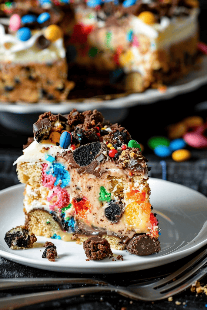 Delicious Monster Cookie Cheesecake