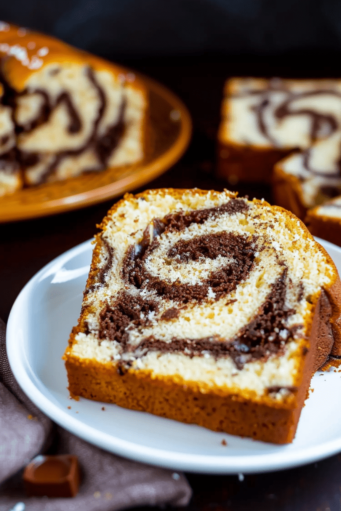 Delicious Nutella Swirl Pound Cake