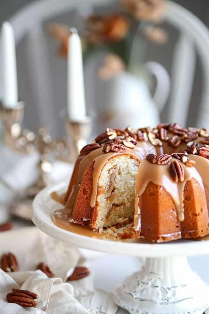 Delicious Pecan Caramel Bundt Cake