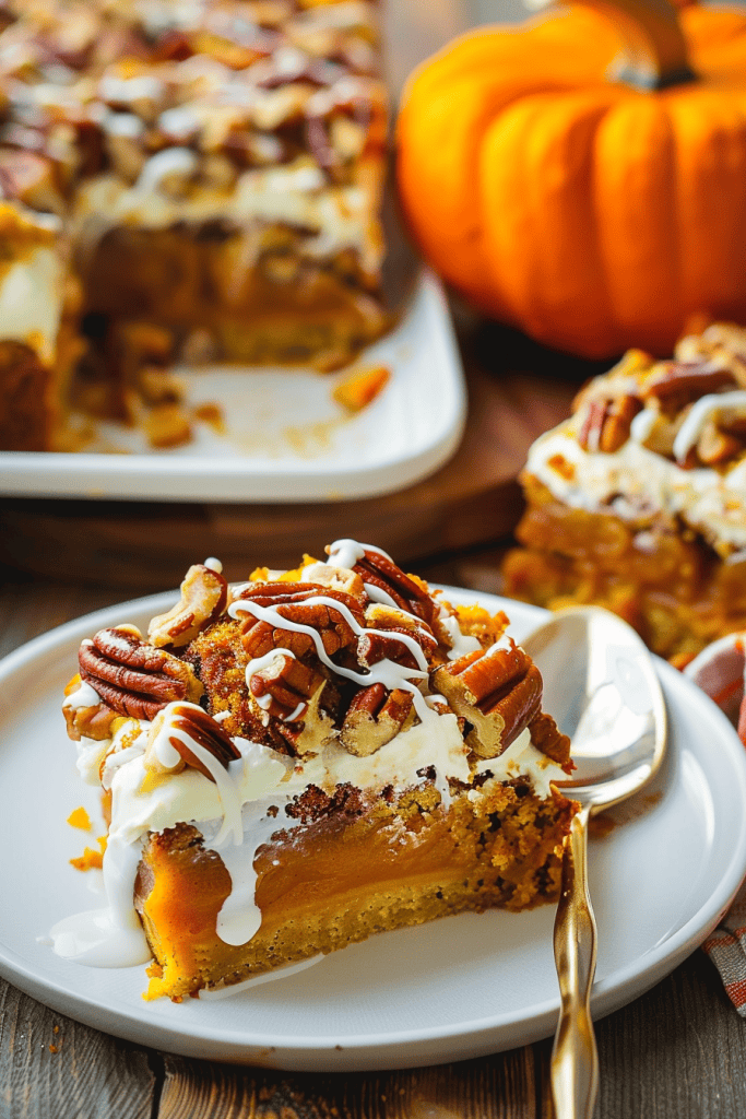 Delicious Pecan Pumpkin Dump Cake