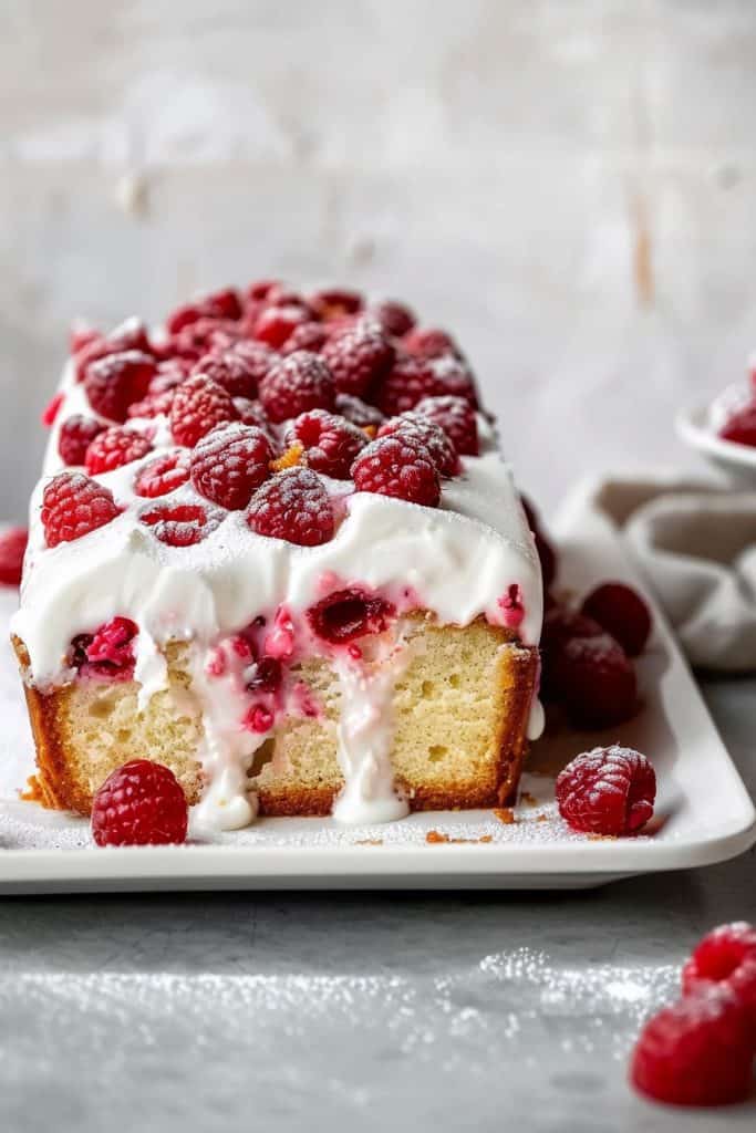 Delicious Raspberry Yogurt Cake