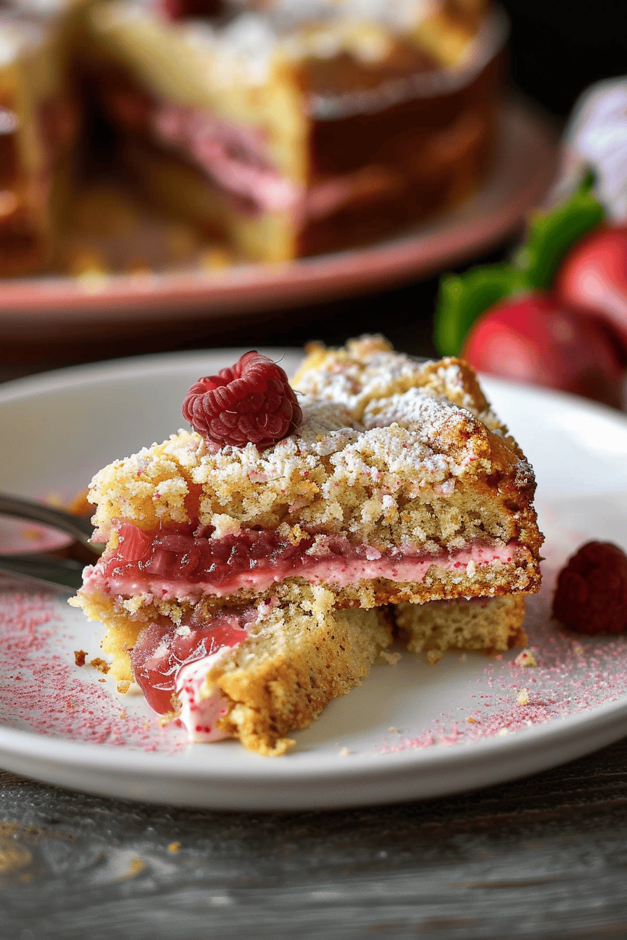 Delicious Rhubarb Coffee Cake