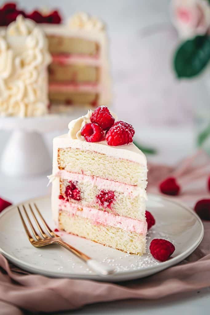 Delicious White Chocolate Raspberry Cake from Scratch