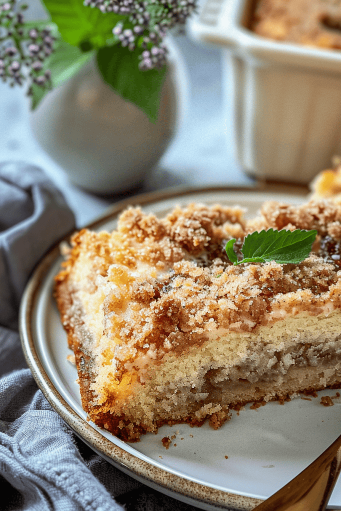 Delicious Yogurt Streusel Coffee Cake