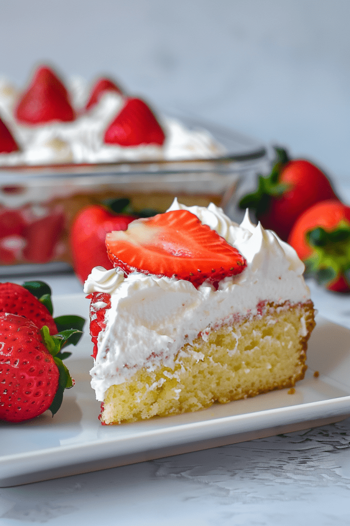 Directions Strawberry Shortcake Sheet Cake