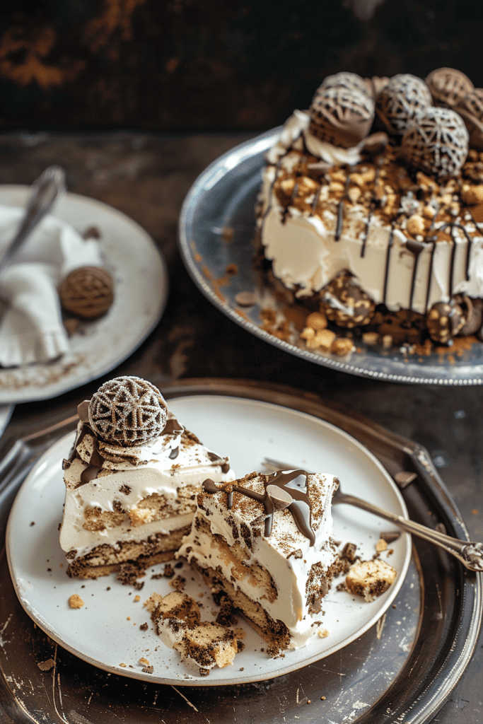 Ferrero Rocher Ice Cream Cake