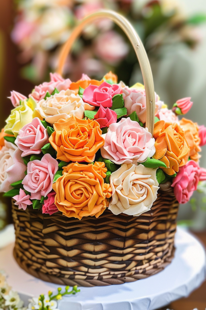 Flower Basket Cakes