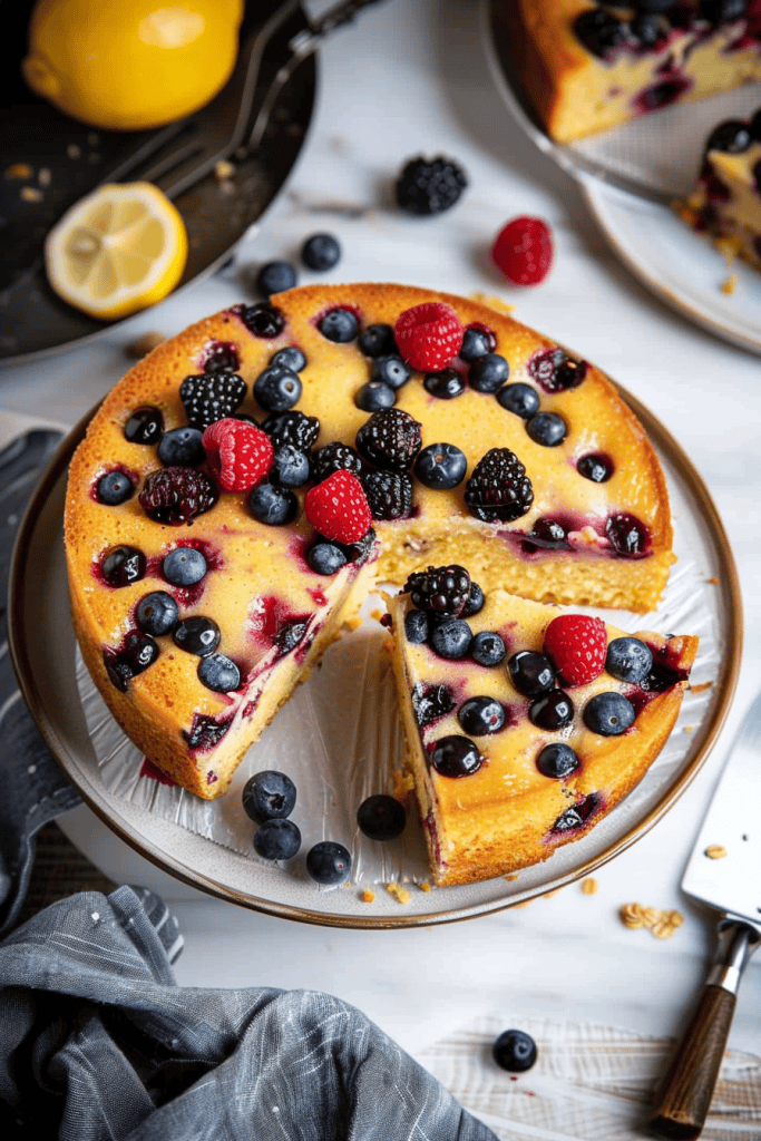 Lemon Berry Yogurt Cake Recipes