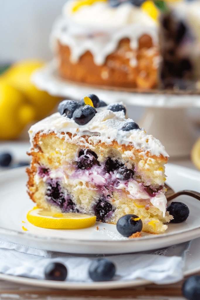 Lemon Blueberry Cream Cheese Coffee Cake