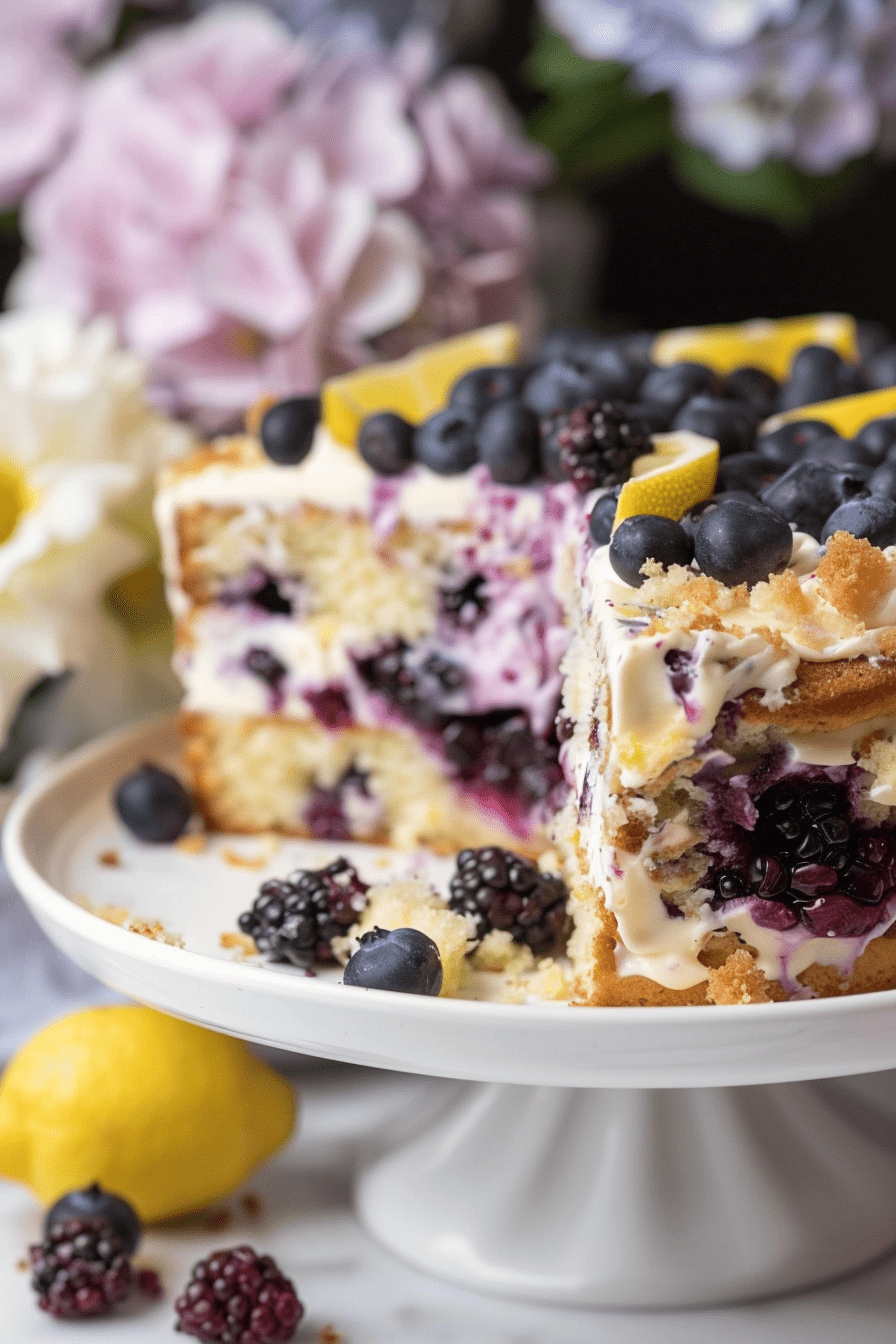 Lemon Blueberry Cream Cheese Coffee Cake Recipe