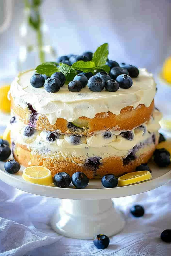 Lemon Blueberry Zucchini Cake Recipe