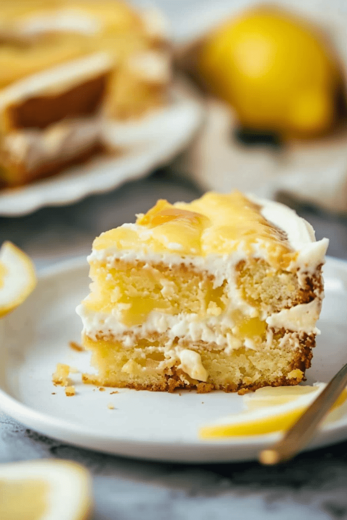 Lemon Earthquake Cake