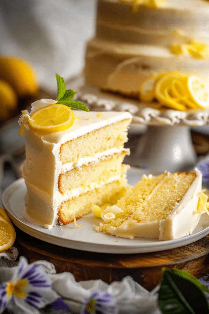 Lemon Layer Cake with Lemon Cream Cheese Frosting