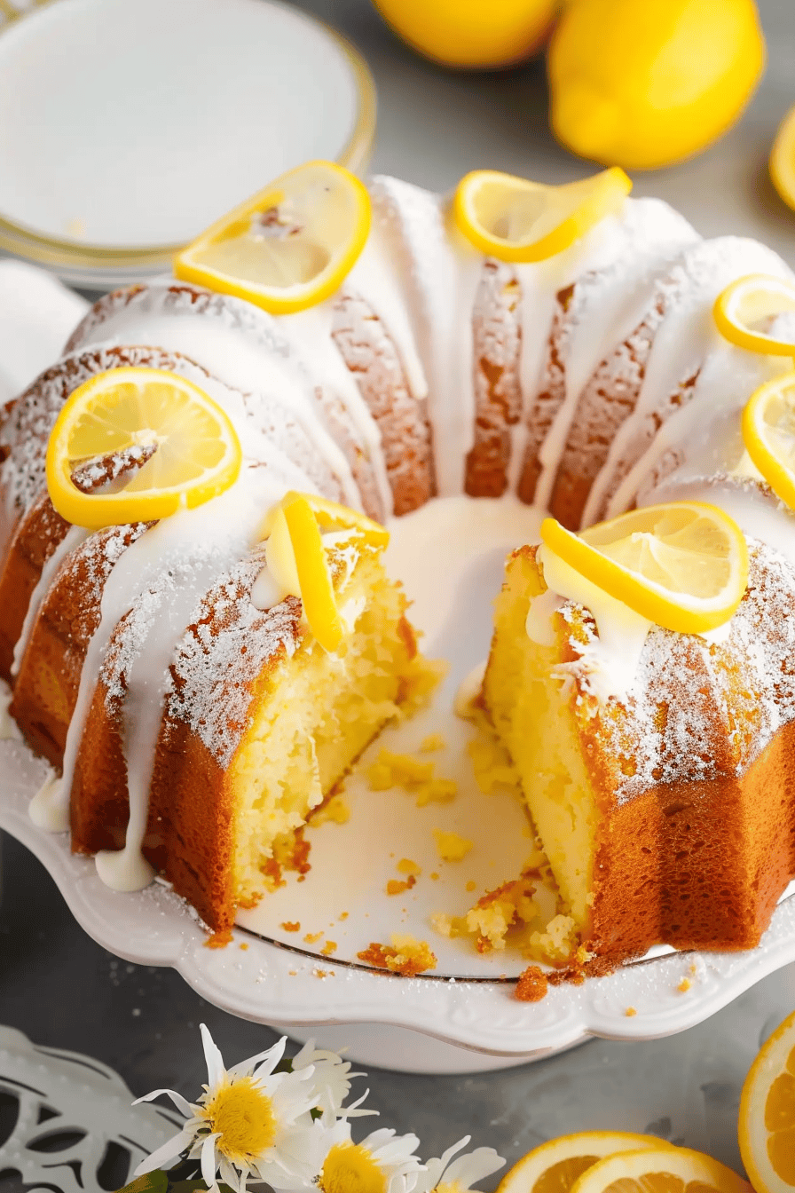 Lemon Pound Cake with Cake Mix Recipe