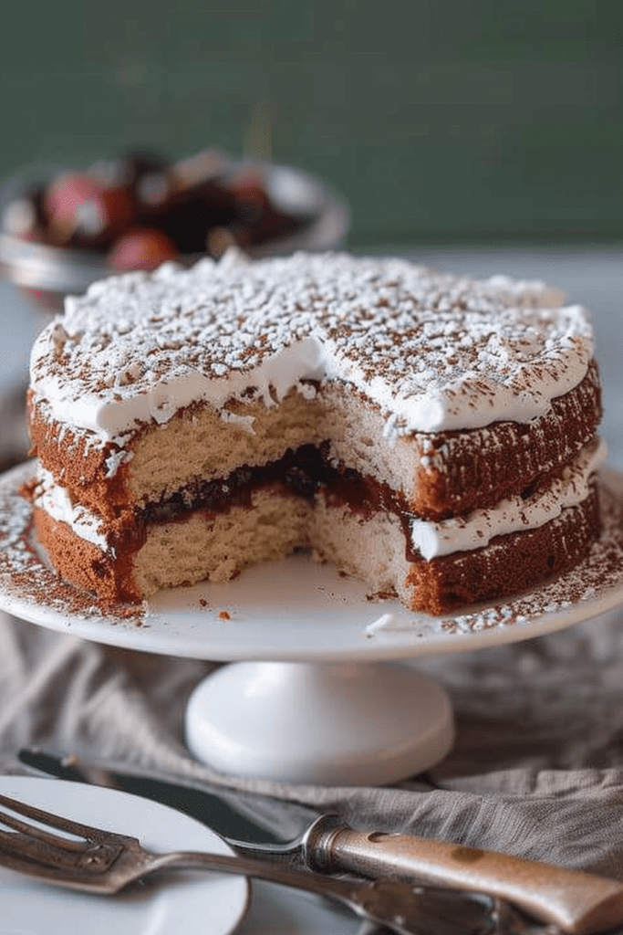 Making the Chocolate Hot Milk Sponge Cake