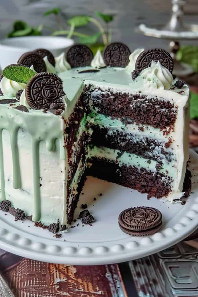 Mint Oreo Cake a Scratch Recipe