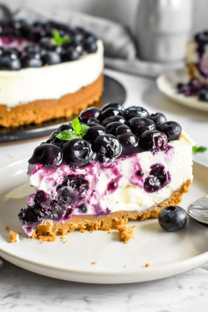 No-Bake Blueberry Cheesecake