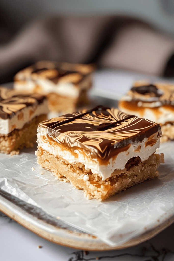 No-Bake Caramel Shortbread