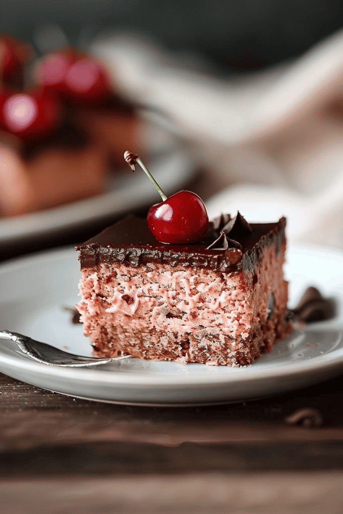 No-Bake Choc Cherry Slice