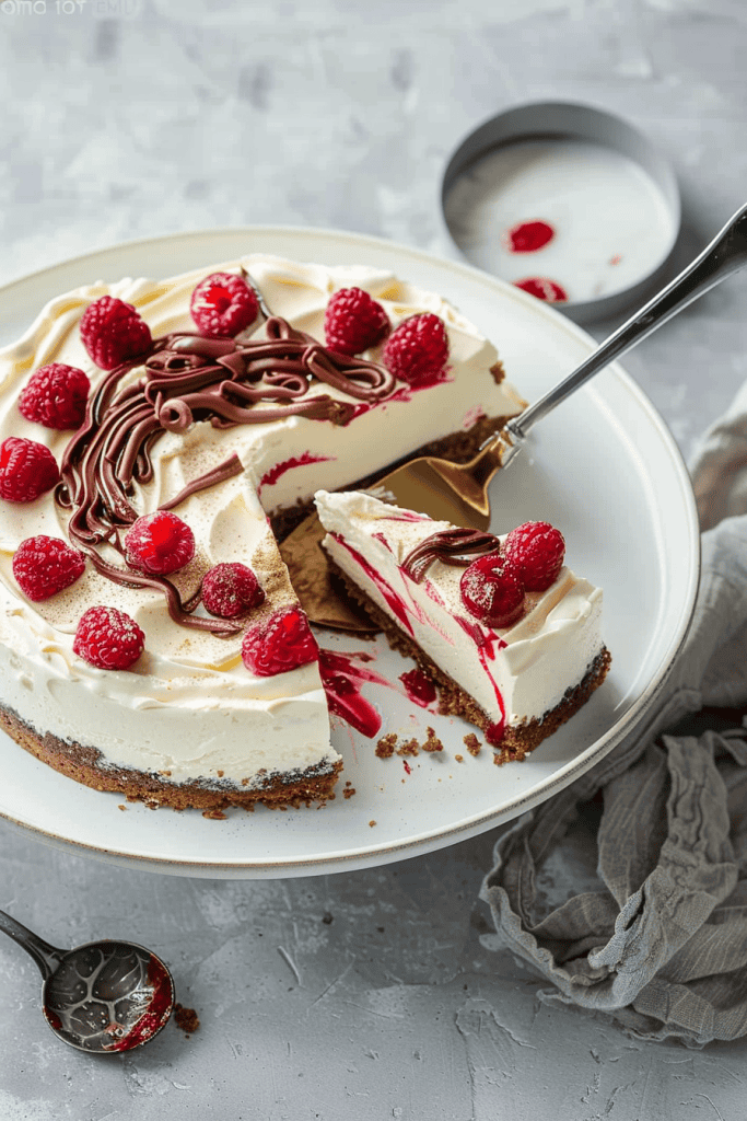 No-Bake White Chocolate Cheesecake