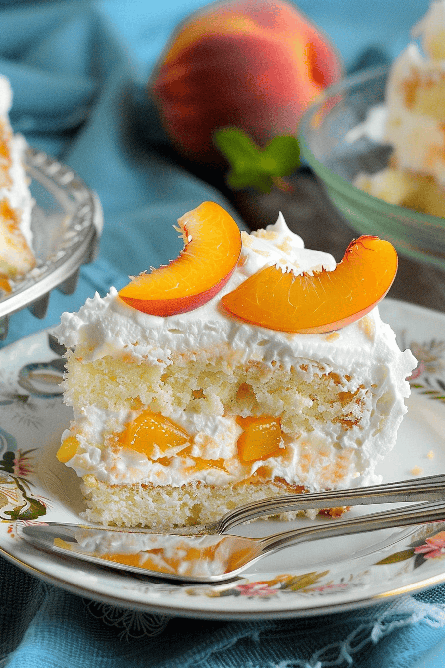 Peaches and Cream Cake Recipes