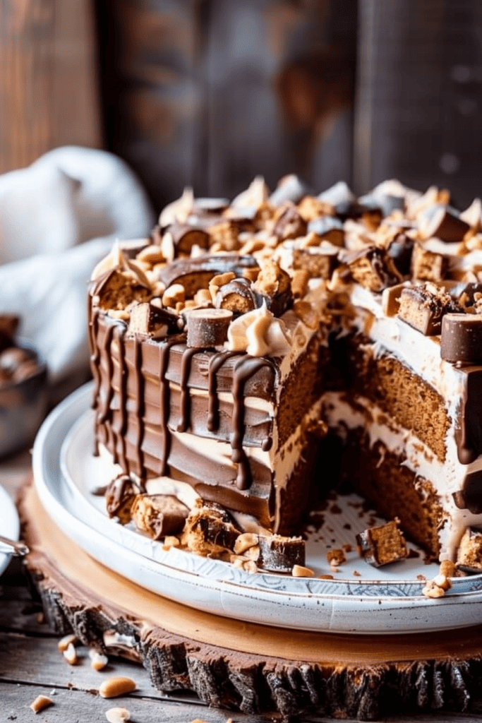 Peanut Butter Snickers Cake Recipes