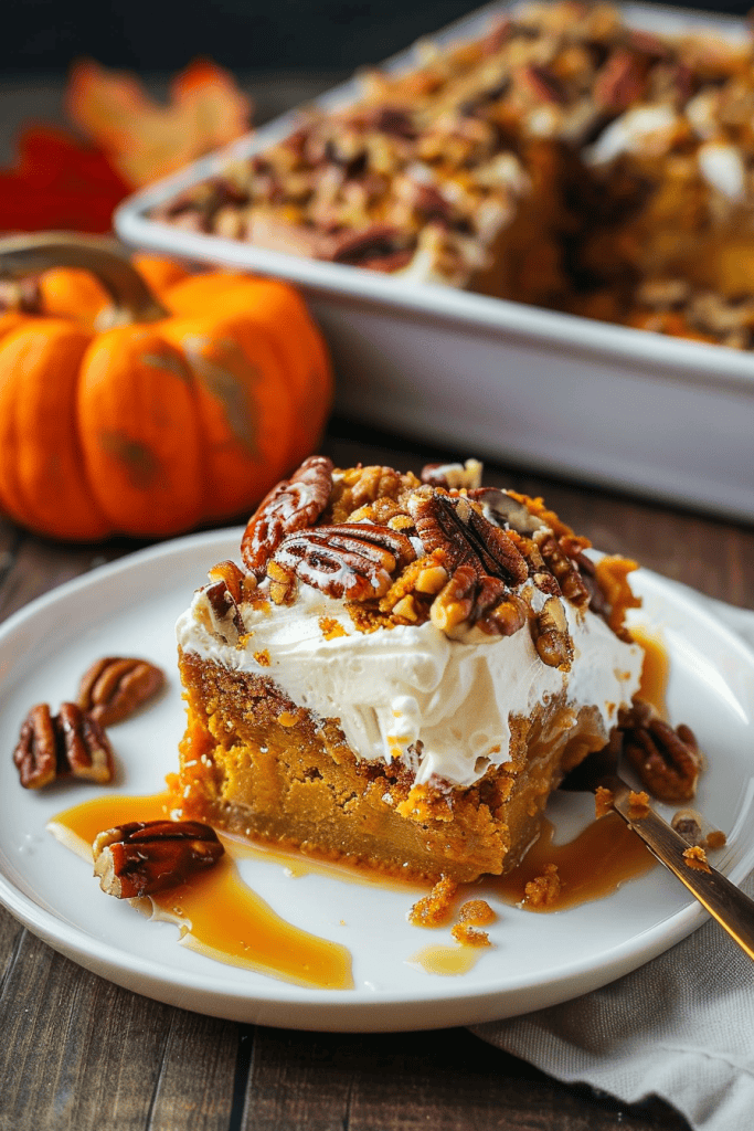 Pecan Pumpkin Dump Cake Recipe