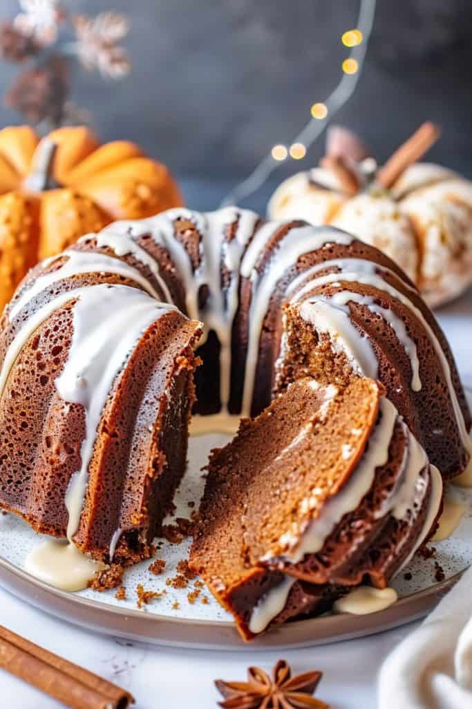 Pumpkin Gingerbread Bundt Cake