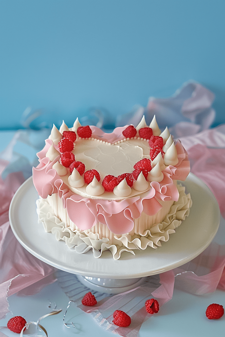 Ruffle Heart Cake Recipe