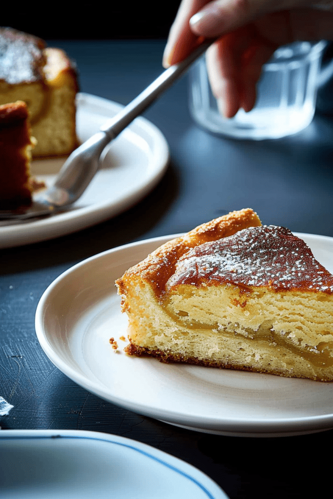 Serving Breton Butter Cake