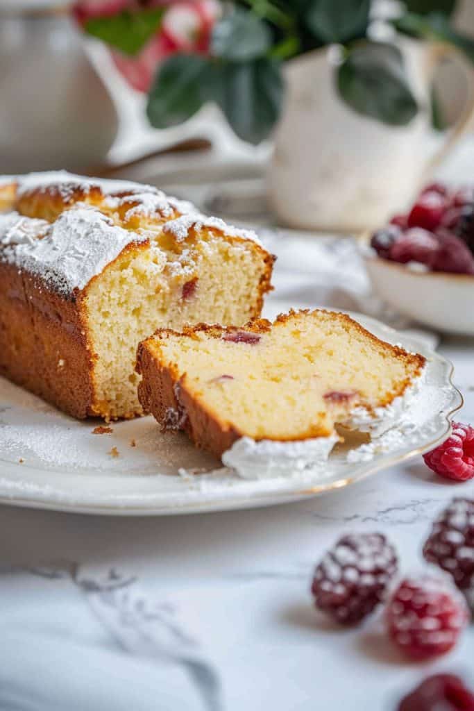 Serving French Yogurt Cake