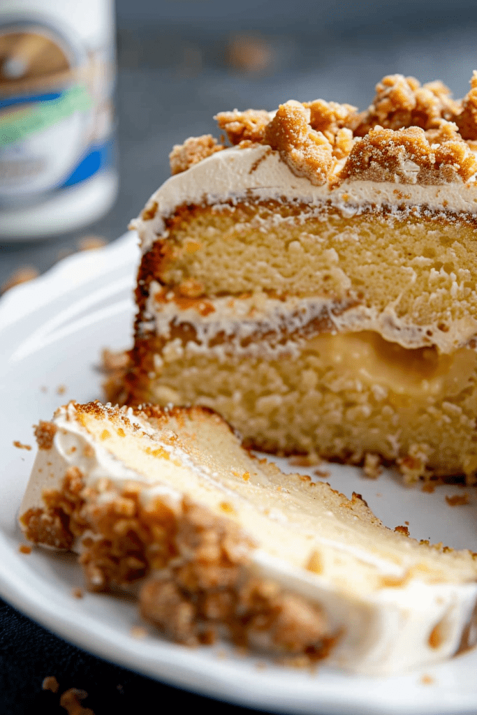 Serving Kentucky Butter Crunch Cake