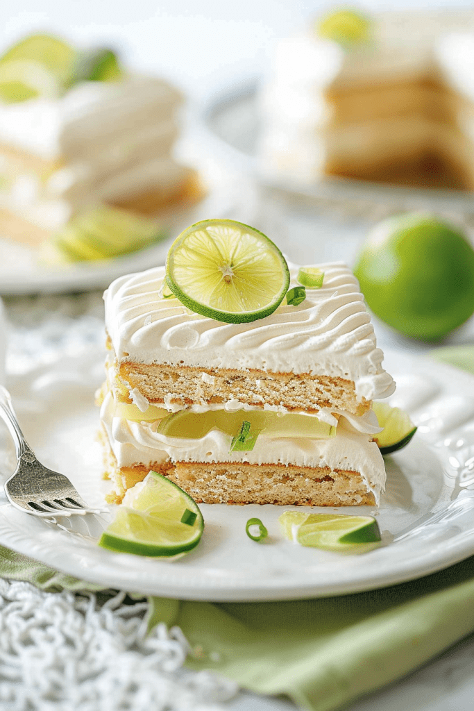 Serving Key Lime Icebox Cake